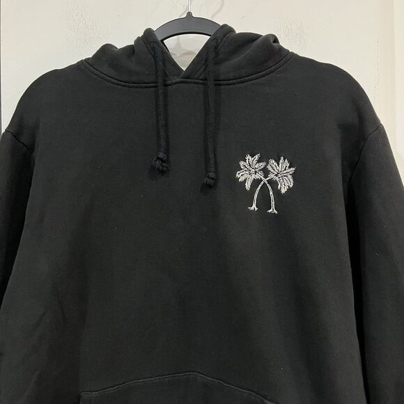 Suspicious Antwerp Drawstring Pullover Palm Tree Hoodie Embroidered Men’s Large - Picture 2 of 6